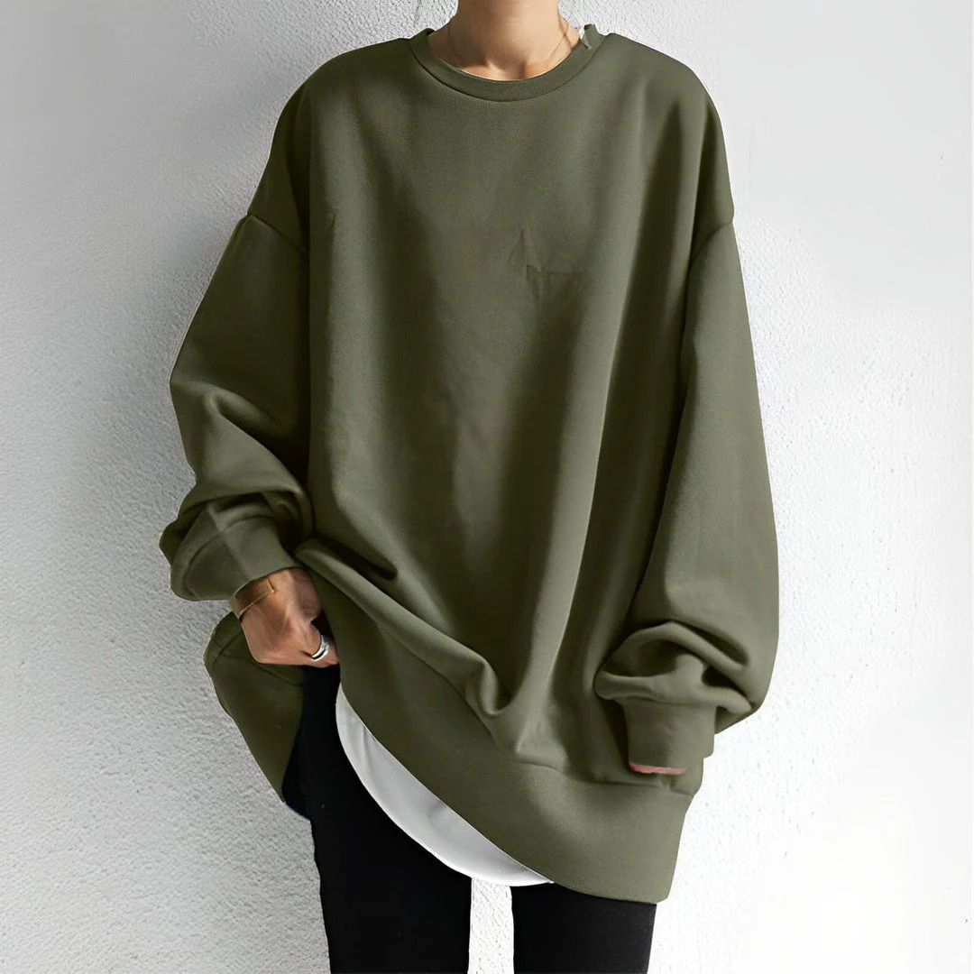 Sweater Women Cozy Oversized Long Sleeve Casual Winter Top - Image 4
