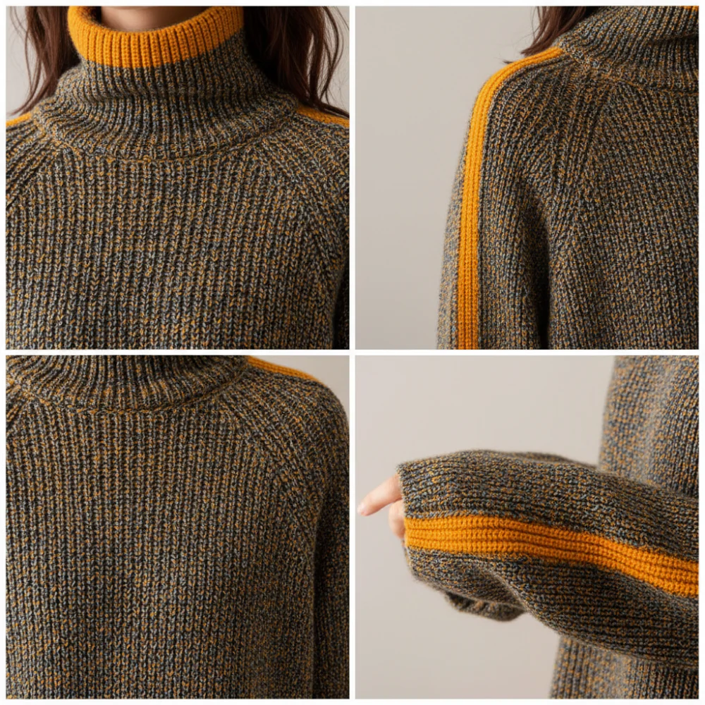 Winter Sweater Women Cozy Warm Pullover with Relaxed Fit - Image 4
