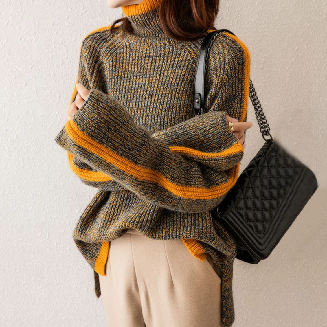 Winter Sweater Women Cozy Warm Pullover with Relaxed Fit - Image 5