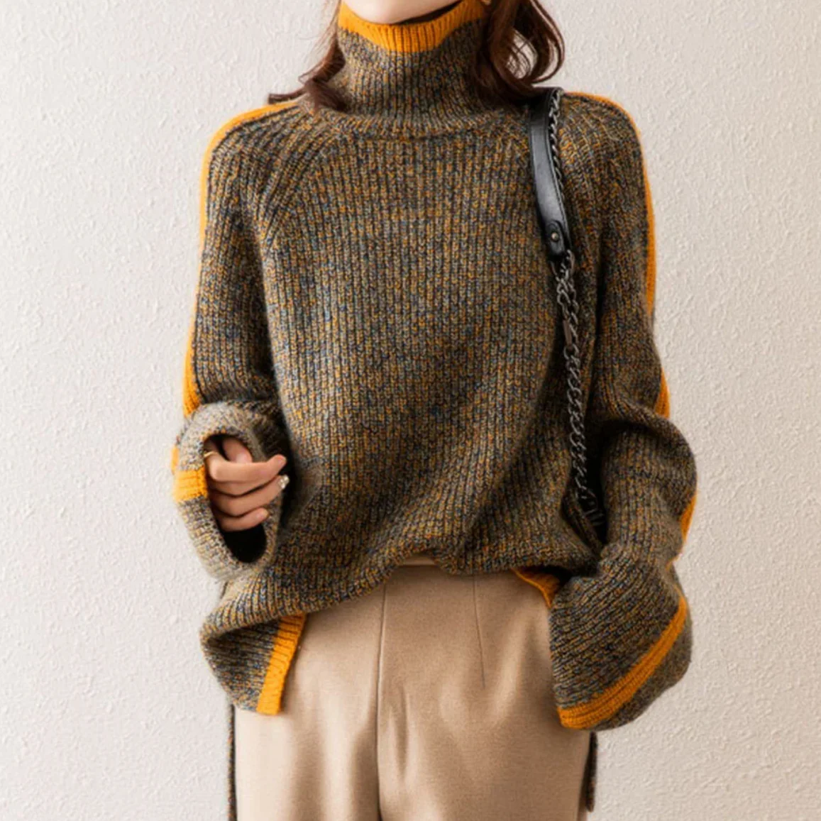 Winter Sweater Women Cozy Warm Pullover with Relaxed Fit - Image 6