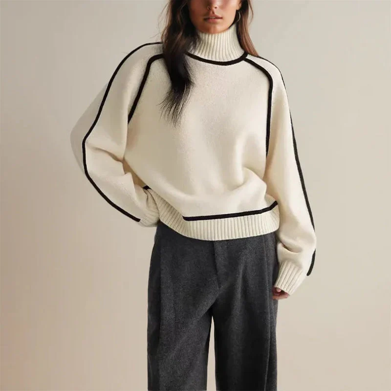 Turtleneck Sweater Women Warm Cozy Winter Knitwear - Image 3