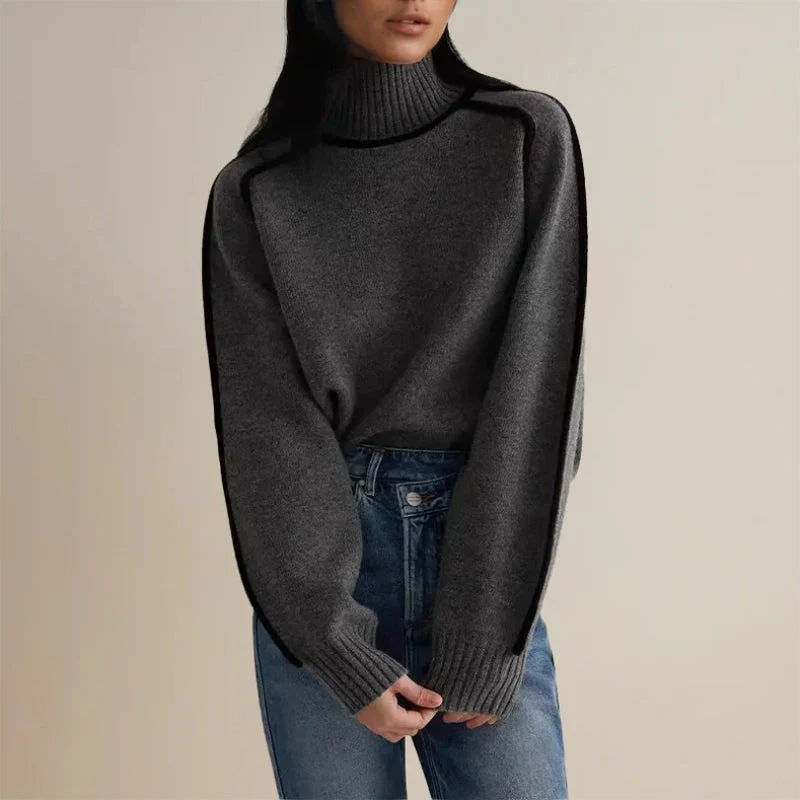Turtleneck Sweater Women Warm Cozy Winter Knitwear - Image 5