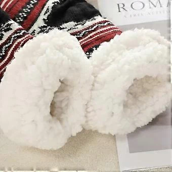 Slipper Socks Unisex Thick Construction with Non-slip Grip Feature - Image 2