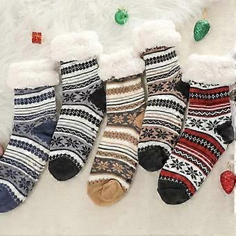 Slipper Socks Unisex Thick Construction with Non-slip Grip Feature - Image 4