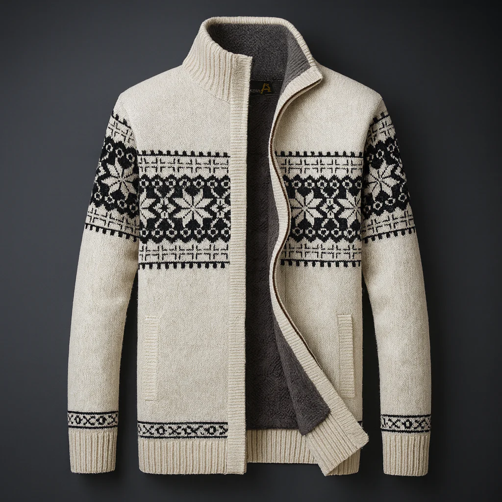 Jacket Men Regular Fit Zip-up Design with Fleece Lining Interior - Image 5