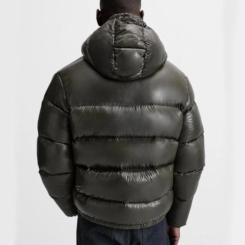 Puffer Jacket Men Padded Design with Side Pockets for Cooler Weather - Image 3