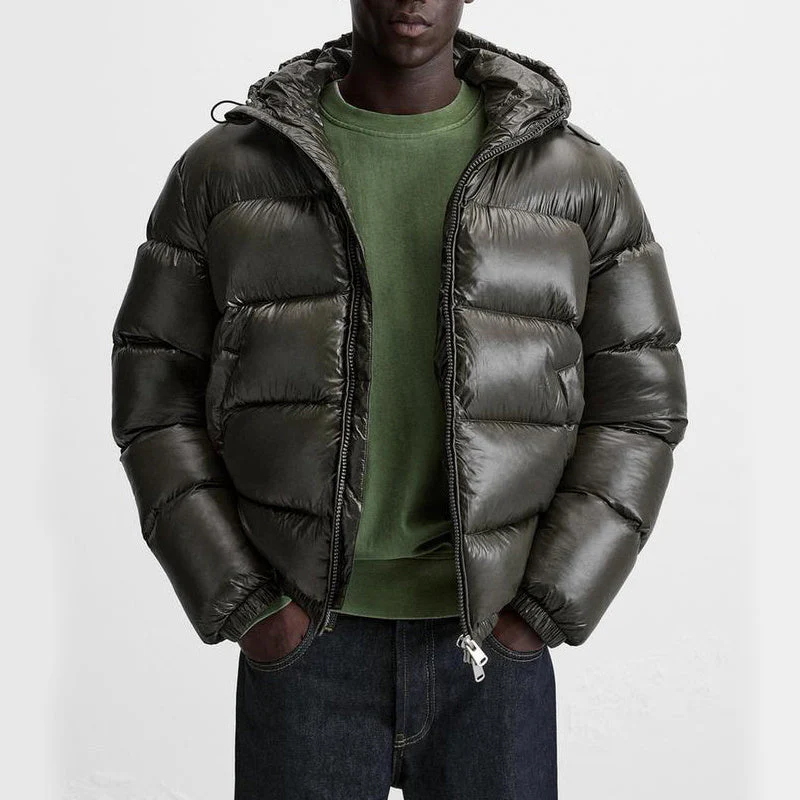 Puffer Jacket Men Padded Design with Side Pockets for Cooler Weather - Image 8