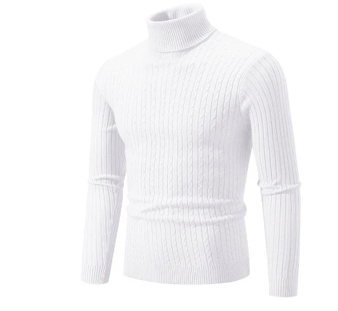 Turtleneck Sweater Men Warm Winter Pullover - Image 11