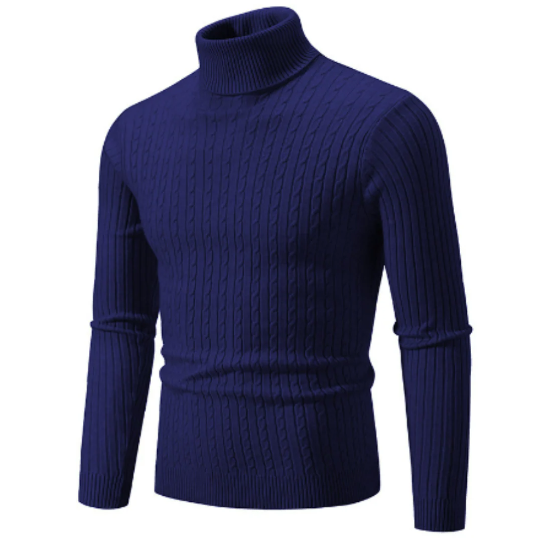 Turtleneck Sweater Men Warm Winter Pullover - Image 13