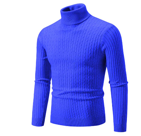 Turtleneck Sweater Men Warm Winter Pullover - Image 5