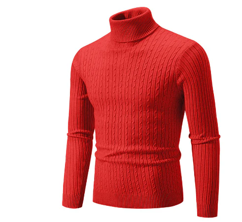 Turtleneck Sweater Men Warm Winter Pullover - Image 6