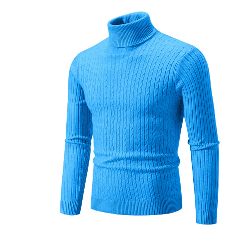 Turtleneck Sweater Men Warm Winter Pullover - Image 7