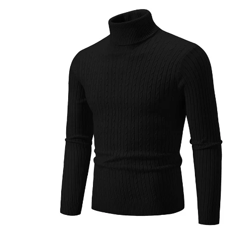 Turtleneck Sweater Men Warm Winter Pullover - Image 8
