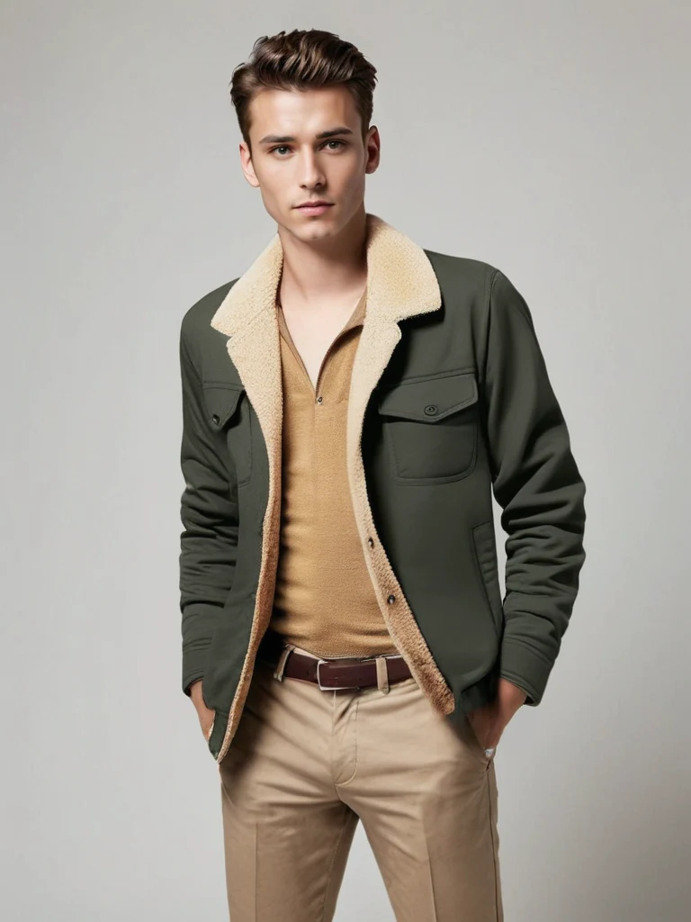 Winter Jacket Men Warm Thick Front Pockets - Image 2