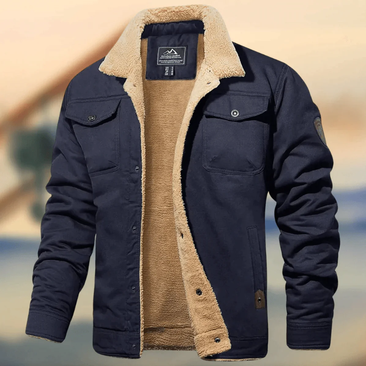 Winter Jacket Men Warm Thick Front Pockets - Image 4