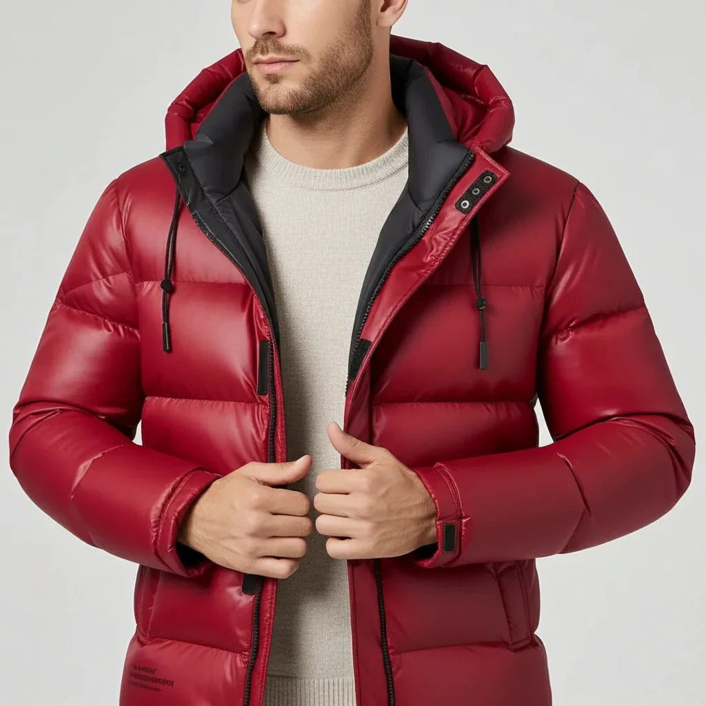 Winter Jacket Men Hooded Design for Outdoor Cold Weather - Image 2