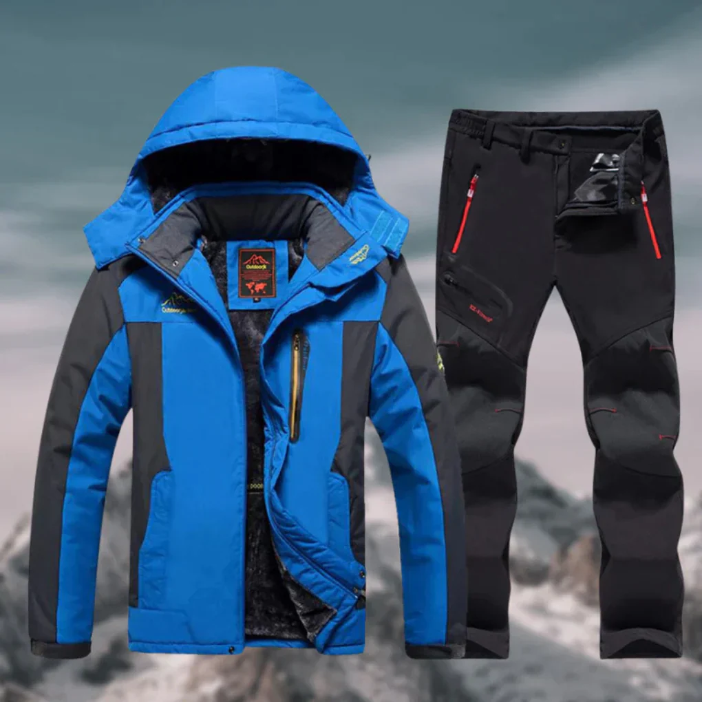 Ski Outfit Set Men Weatherproof Two Piece Regular Fit Outerwear - Image 3