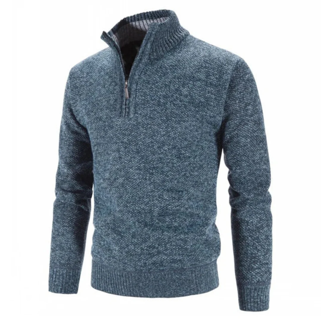 Sweater Men Warm Half Zip Pullover for Cold Weather - Image 5