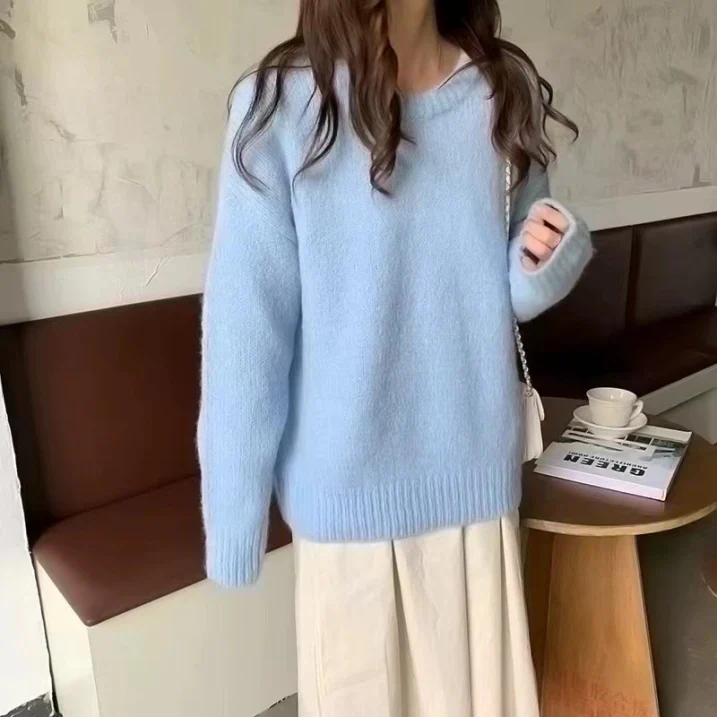 Oversized Sweater Women Modern Relaxed Long Sleeve Winter Jumper - Image 3