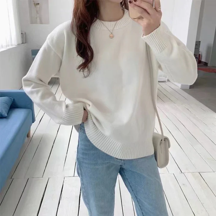 Oversized Sweater Women Modern Relaxed Long Sleeve Winter Jumper - Image 4