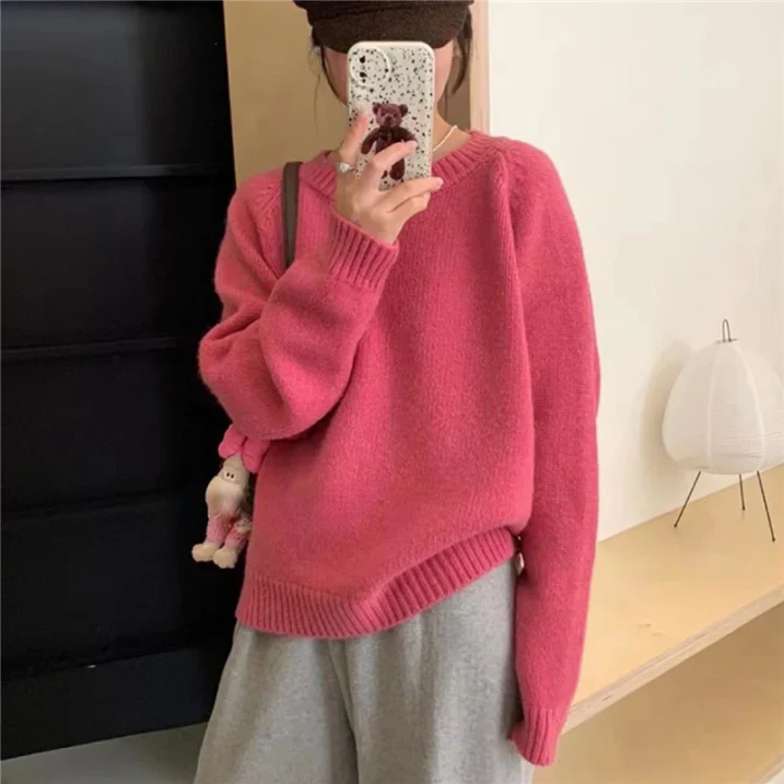 Oversized Sweater Women Modern Relaxed Long Sleeve Winter Jumper - Image 8
