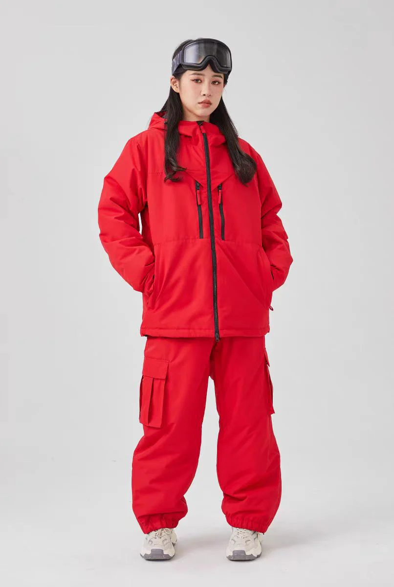 Ski Suit Unisex Waterproof Windproof Jacket and Pants Set Design - Image 2