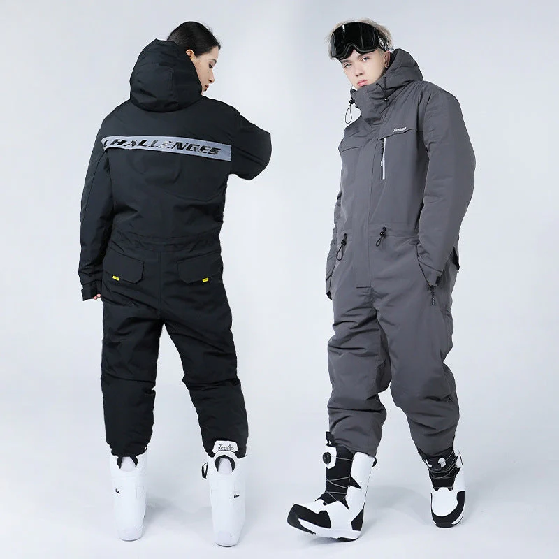 Ski Suit Unisex Waterproof Insulated Full-body Coverage Design - Image 7