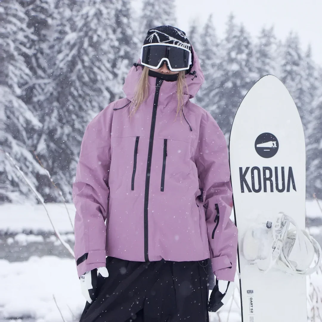 Snow Jacket Unisex Hooded Winterproof Construction Outerwear Layer - Image 4