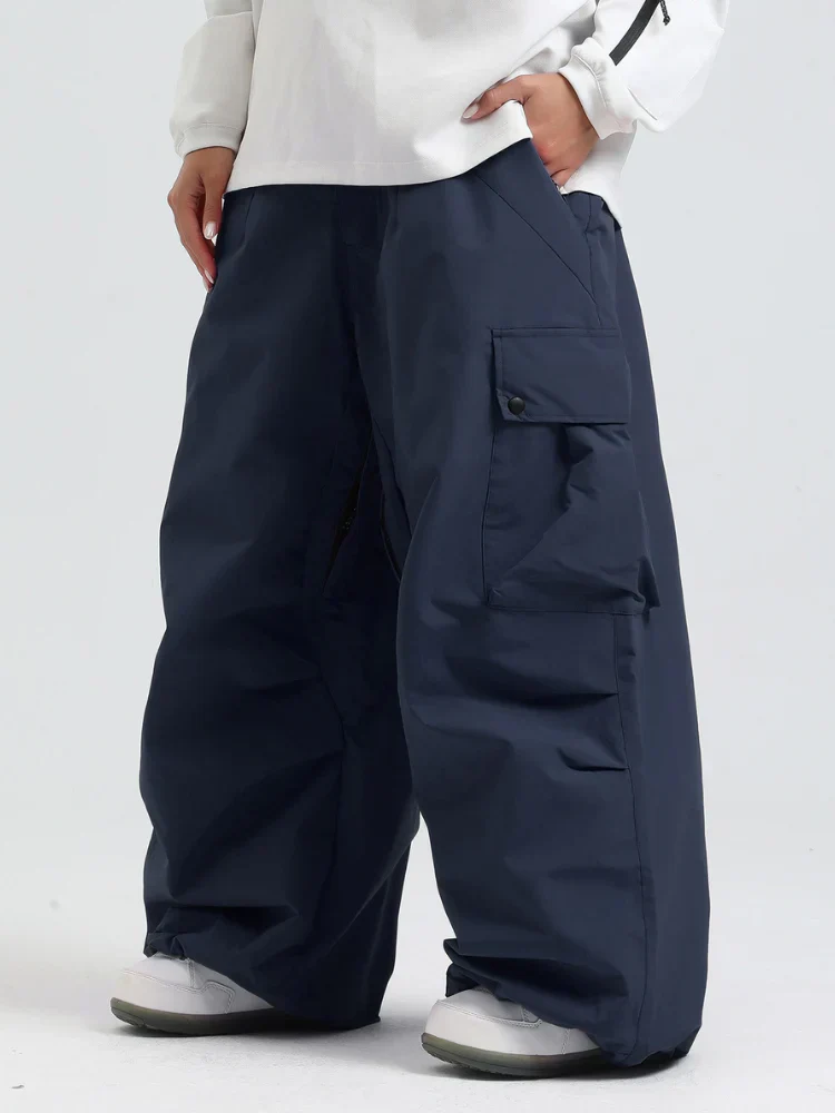 Snowboard Pants Unisex Baggy Loose Fit with Cargo Pockets Design - Image 11