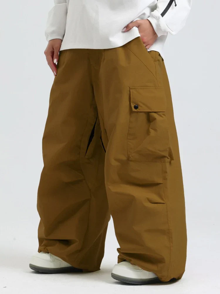 Snowboard Pants Unisex Baggy Loose Fit with Cargo Pockets Design - Image 12