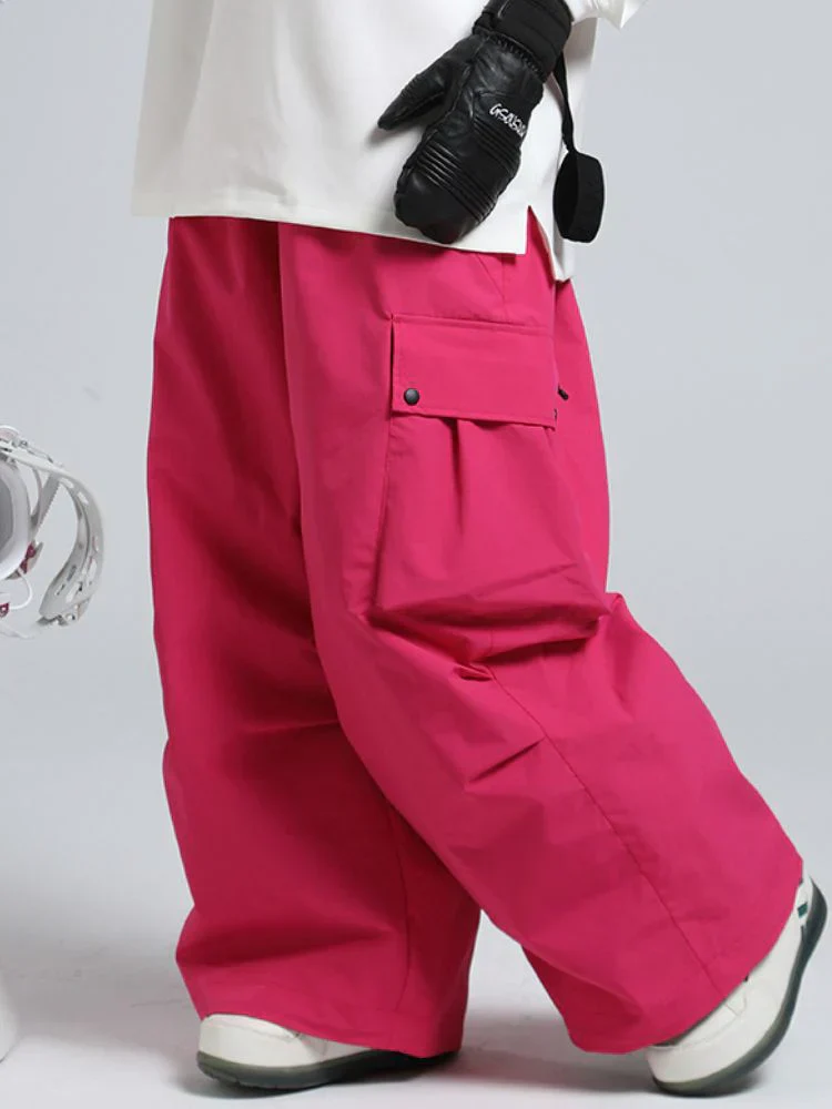 Snowboard Pants Unisex Baggy Loose Fit with Cargo Pockets Design - Image 14