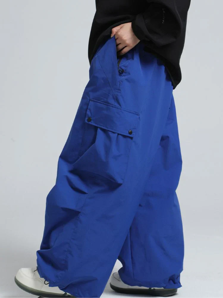Snowboard Pants Unisex Baggy Loose Fit with Cargo Pockets Design - Image 16
