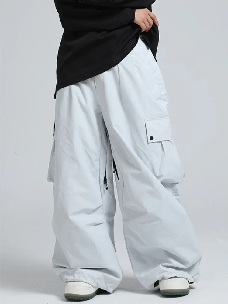Snowboard Pants Unisex Baggy Loose Fit with Cargo Pockets Design - Image 20