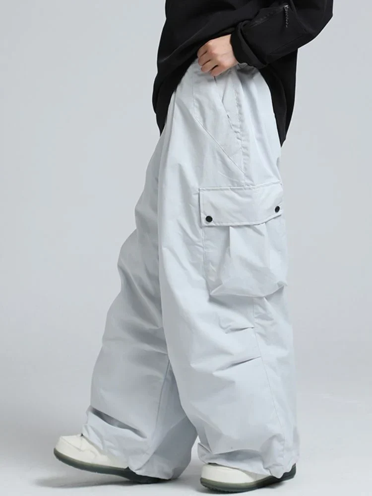 Snowboard Pants Unisex Baggy Loose Fit with Cargo Pockets Design - Image 21