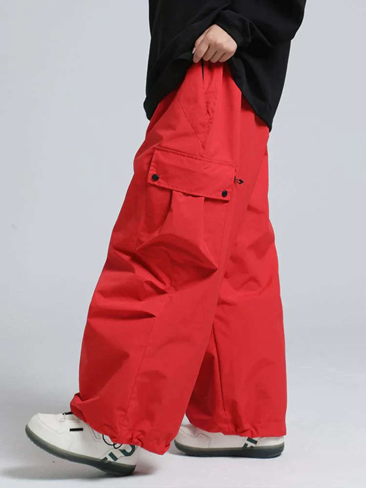 Snowboard Pants Unisex Baggy Loose Fit with Cargo Pockets Design - Image 22