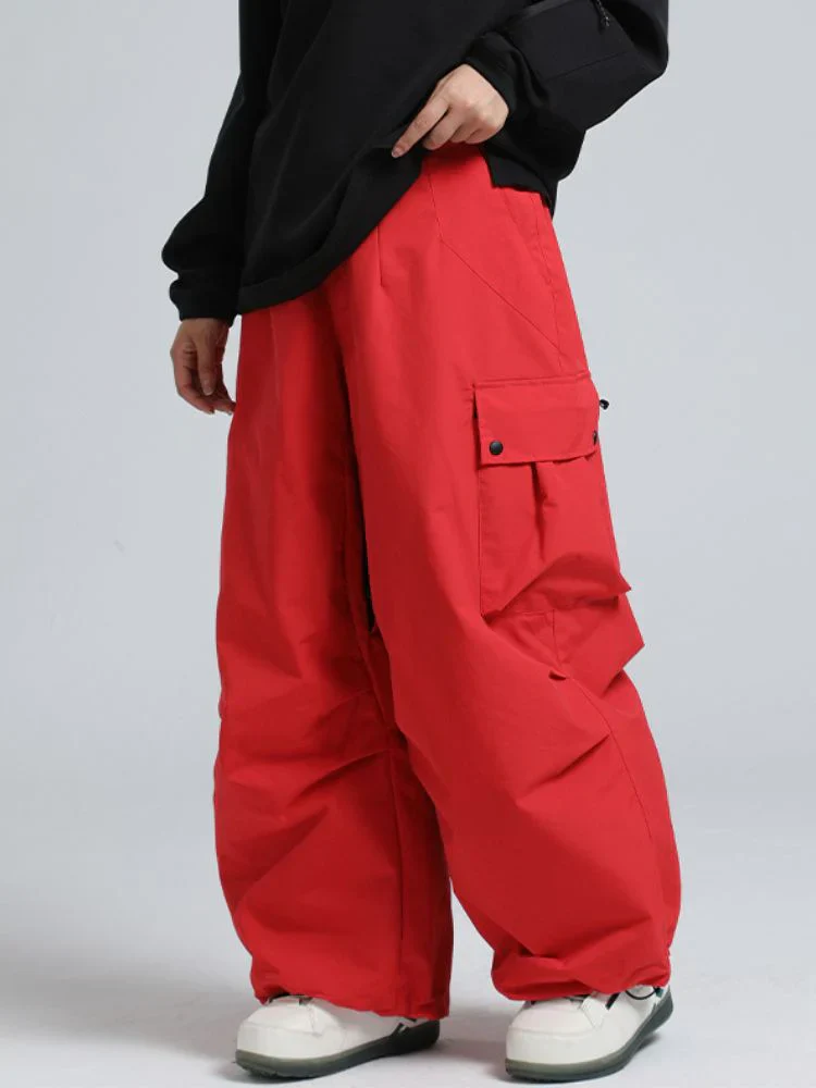 Snowboard Pants Unisex Baggy Loose Fit with Cargo Pockets Design - Image 24