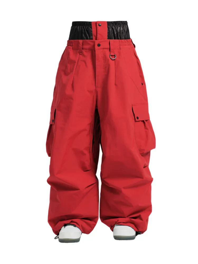 Snowboard Pants Unisex Baggy Loose Fit with Cargo Pockets Design - Image 27