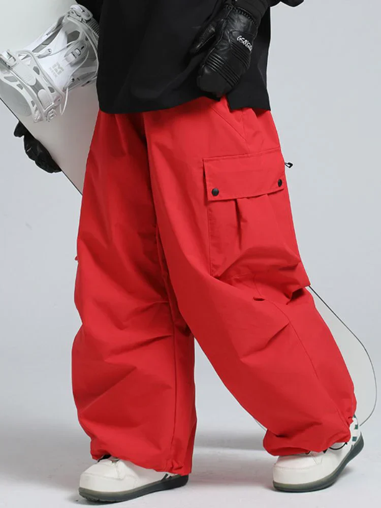 Snowboard Pants Unisex Baggy Loose Fit with Cargo Pockets Design - Image 28