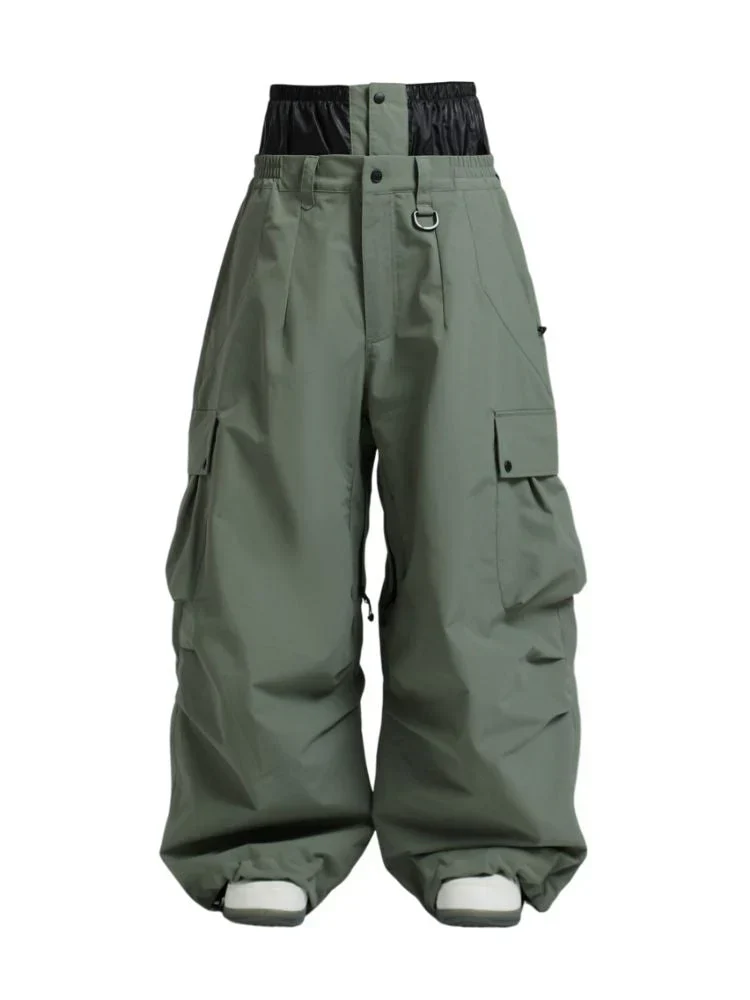 Snowboard Pants Unisex Baggy Loose Fit with Cargo Pockets Design - Image 3