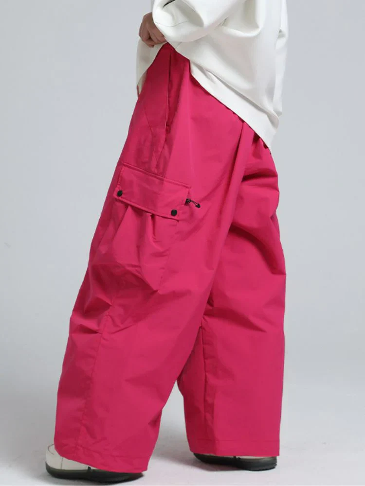 Snowboard Pants Unisex Baggy Loose Fit with Cargo Pockets Design - Image 30