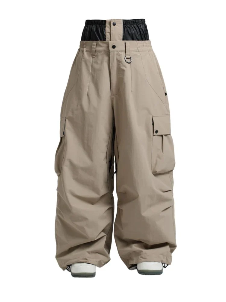 Snowboard Pants Unisex Baggy Loose Fit with Cargo Pockets Design - Image 4