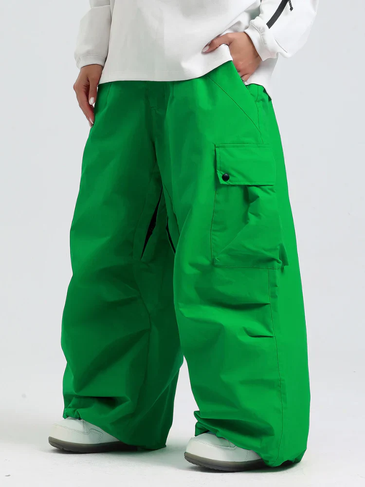 Snowboard Pants Unisex Baggy Loose Fit with Cargo Pockets Design - Image 8