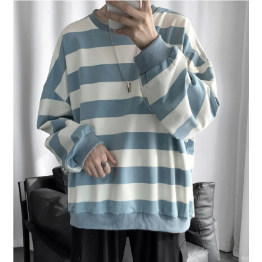 Hoodie Women Warm Striped Casual Everyday Long Sleeve Style - Image 2