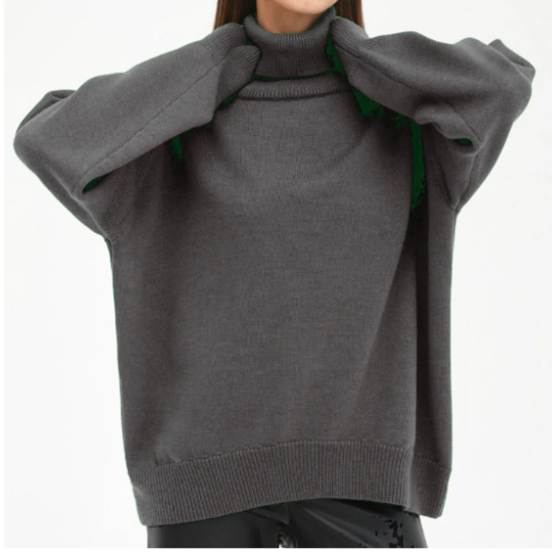 Turtleneck Sweater Women Warm Modern Long Sleeve Winter Jumper - Image 10