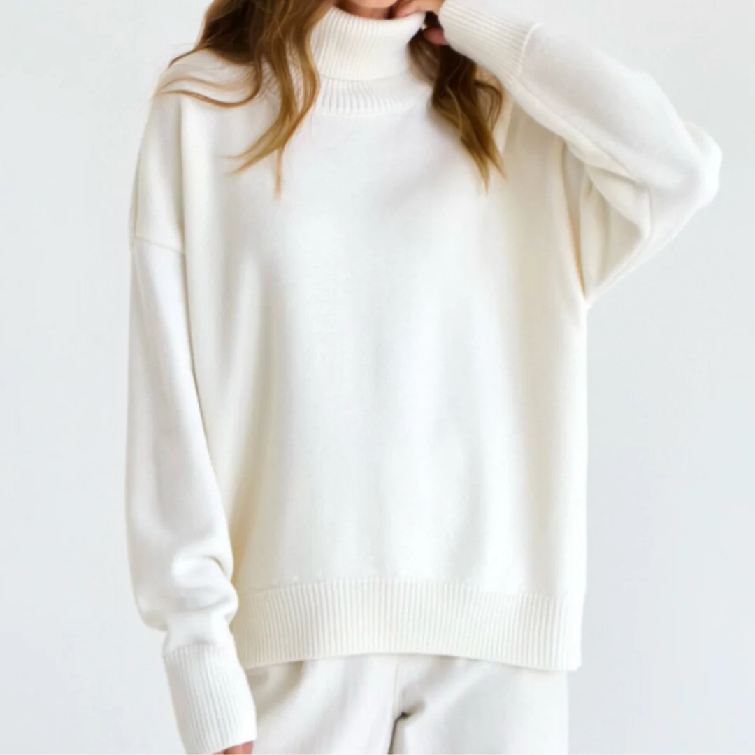 Turtleneck Sweater Women Warm Modern Long Sleeve Winter Jumper - Image 11