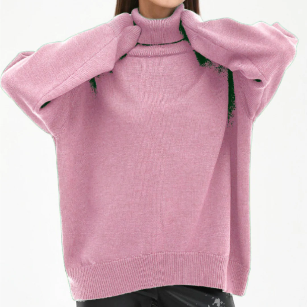 Turtleneck Sweater Women Warm Modern Long Sleeve Winter Jumper - Image 12