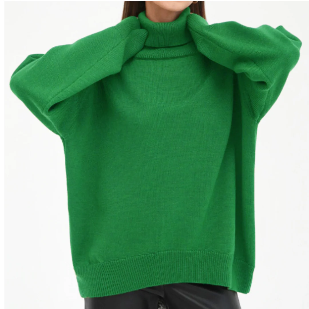 Turtleneck Sweater Women Warm Modern Long Sleeve Winter Jumper - Image 15