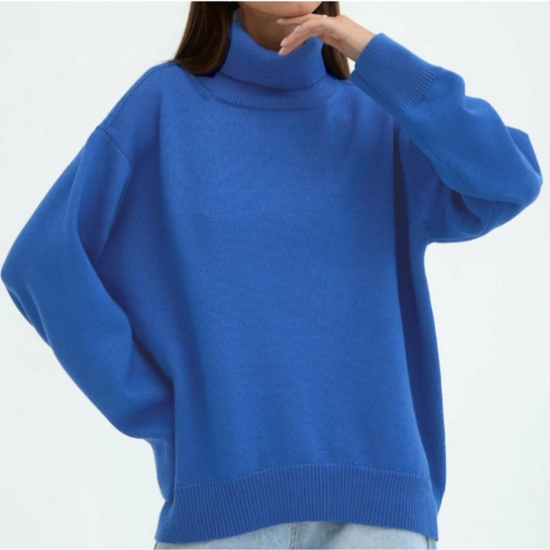 Turtleneck Sweater Women Warm Modern Long Sleeve Winter Jumper - Image 8