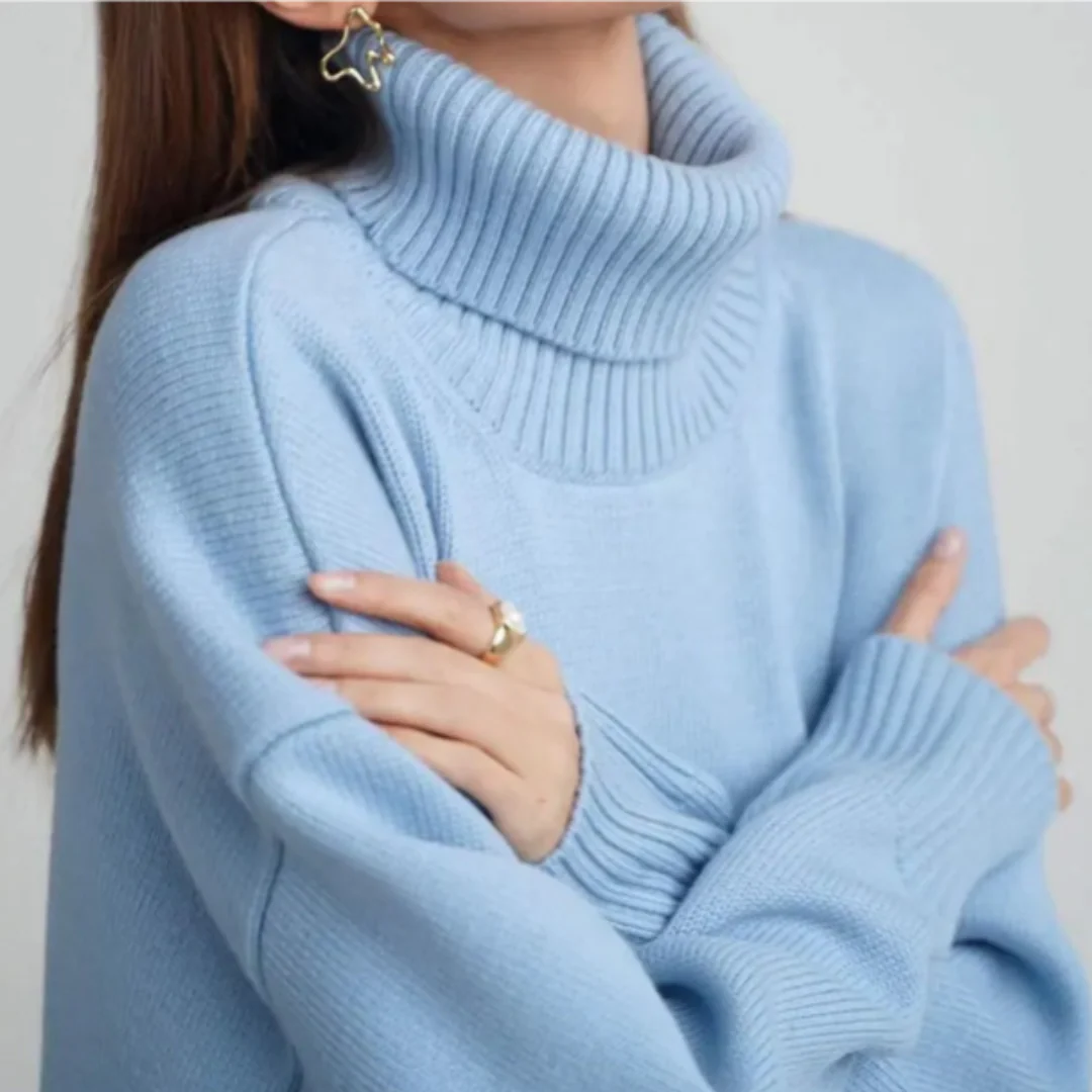 Turtleneck Sweater Women Warm Modern Long Sleeve Winter Jumper - Image 9