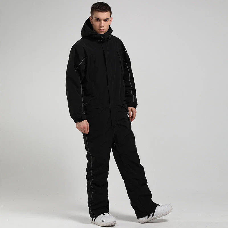 Ski Overall Unisex Waterproof Breathable One-piece Construction - Image 2